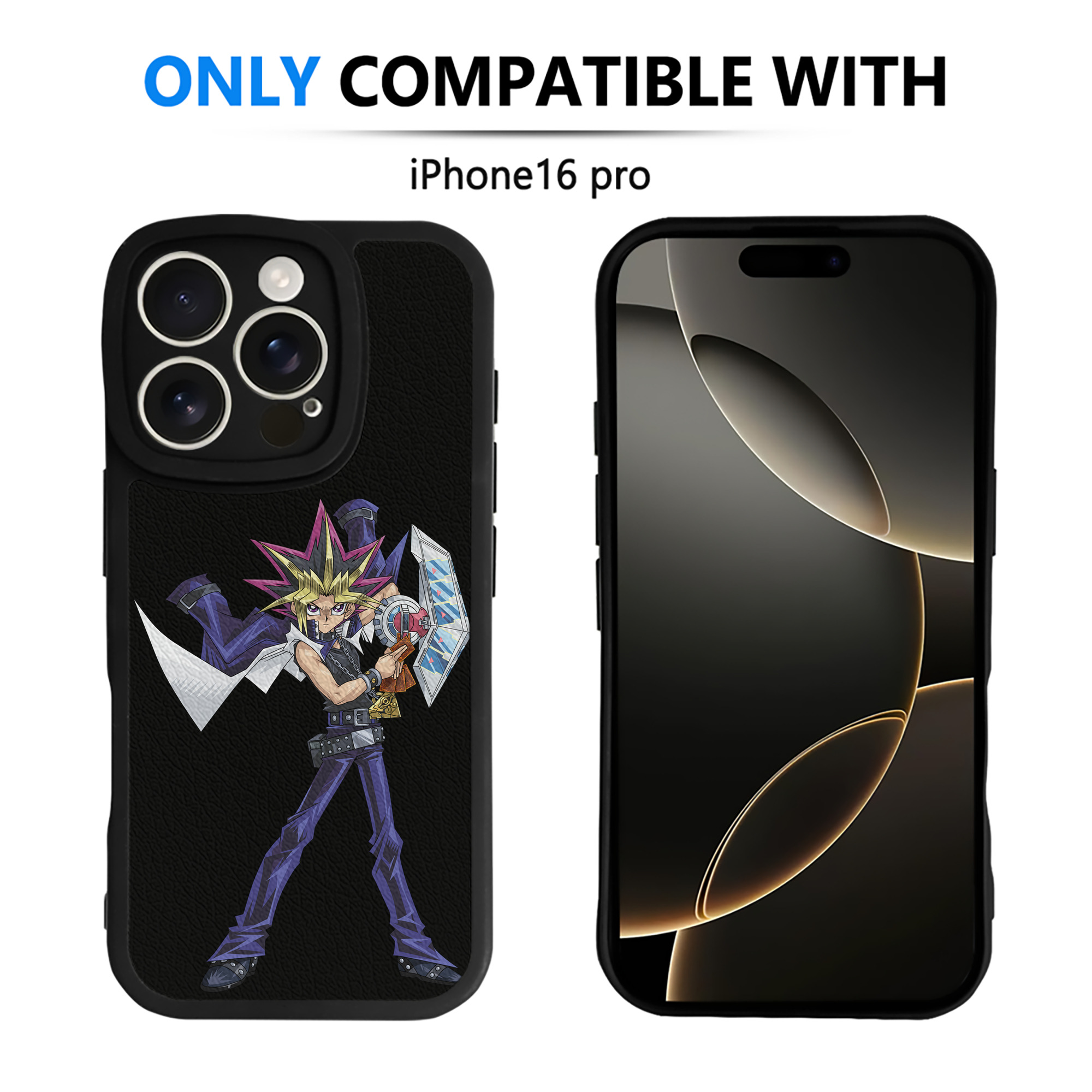 遊☆戯☆王 Yu-Gi-Oh! 【iPhone 16シリーズ対応】シリコンスマホケース（レザー調） 材質：シリコン